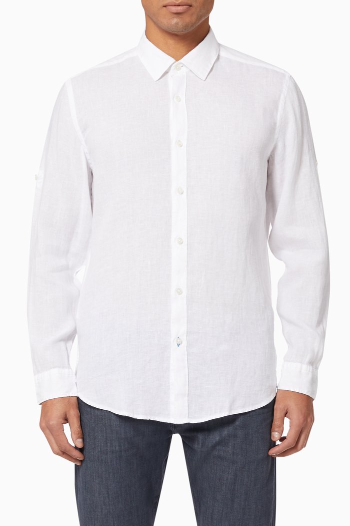 

Lukas Shirt in Cotton Poplin, White