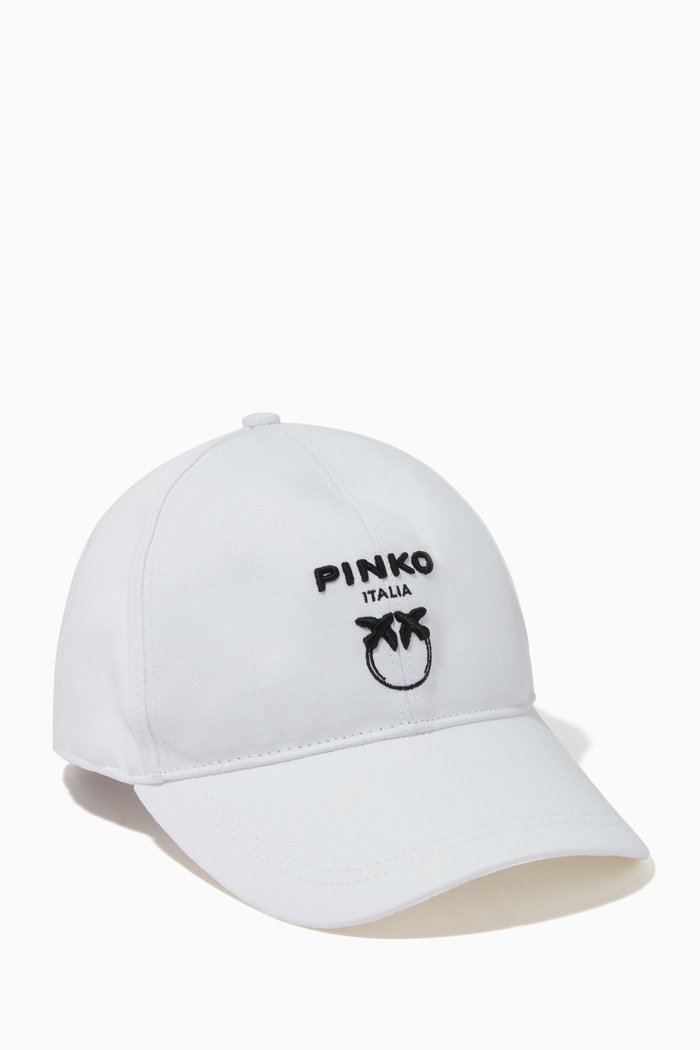 

Love Birds Baseball Cap in Cotton, White