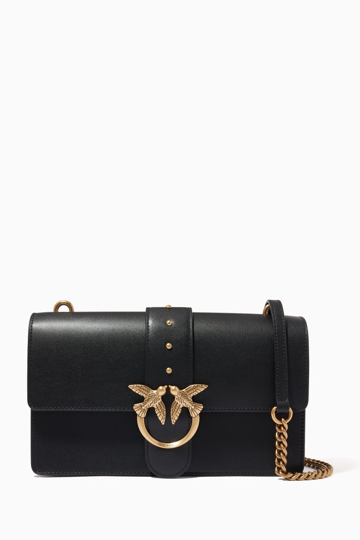 

Classic Love Icon Bag in Leather, Black