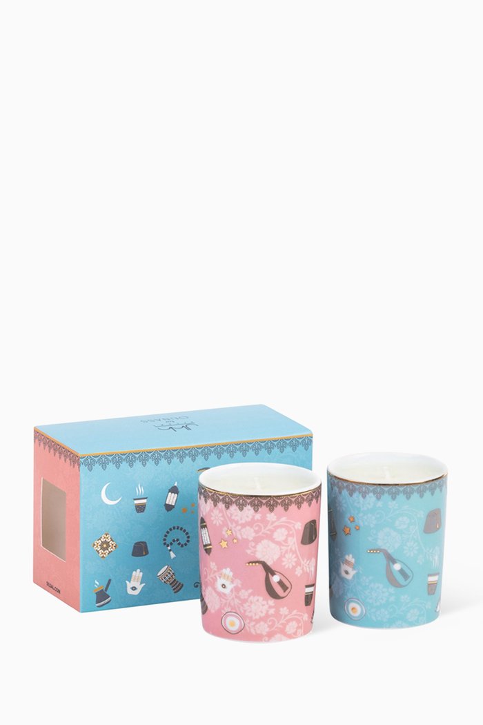 

Arabian Nights Candle, Set of 2 x 60g, White