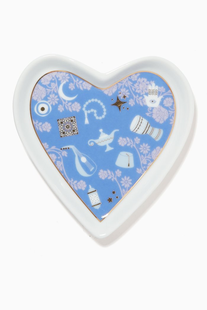 

Arabian Nights Heart Catchall Tray, Purple