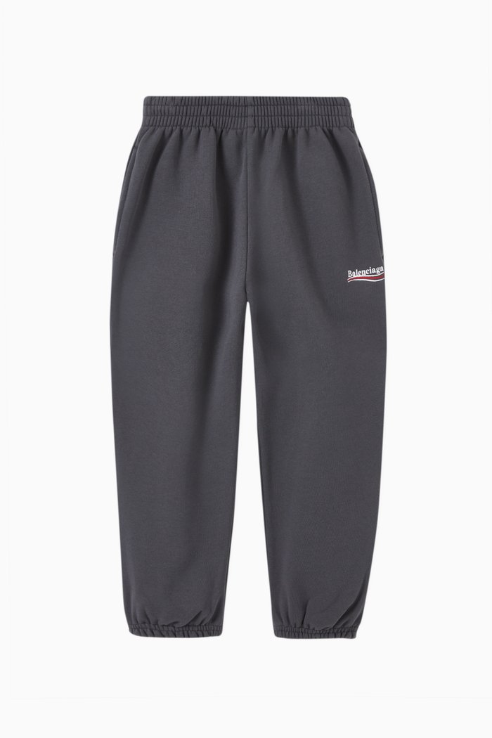 

Political Campaign Sweatpants in Cotton Fleece, Grey