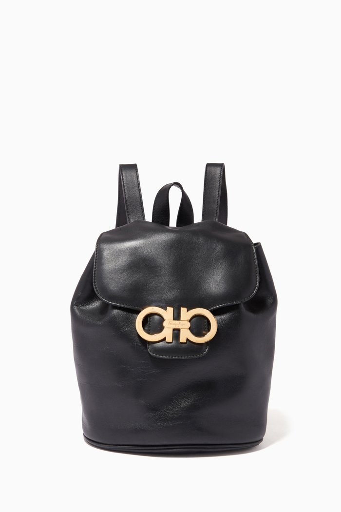 

Mini Backpack in Leather, Black