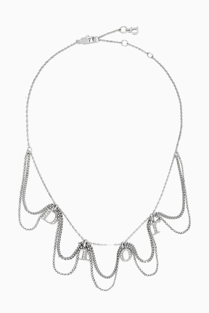 

Logo Necklace in Silver-Plated Metal