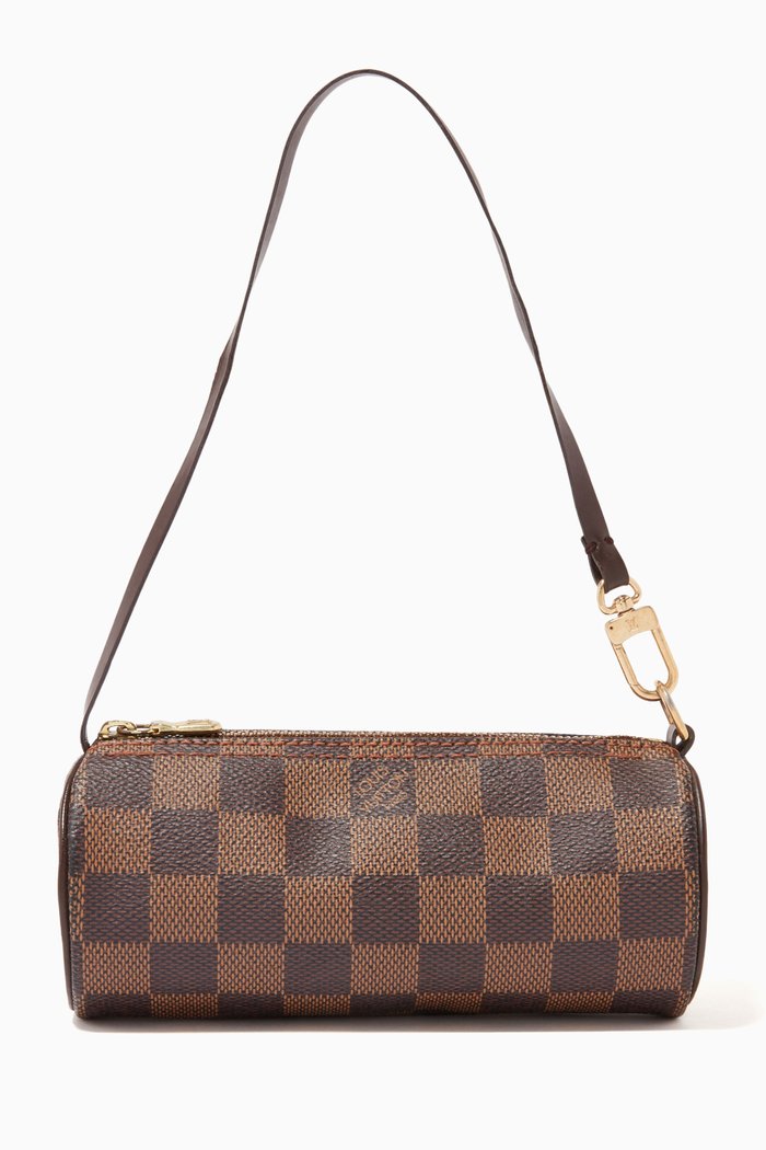 

Mini Papillon Bag in Damier Canvas, Brown