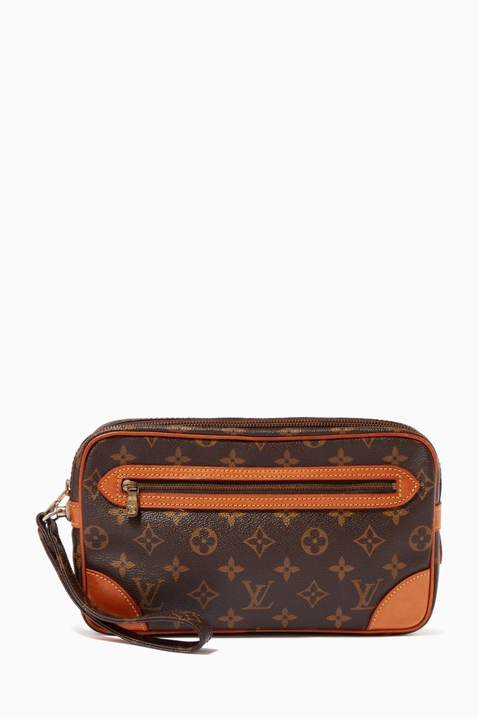 

Marly Dragonne Clutch in Monogram Canvas, Brown