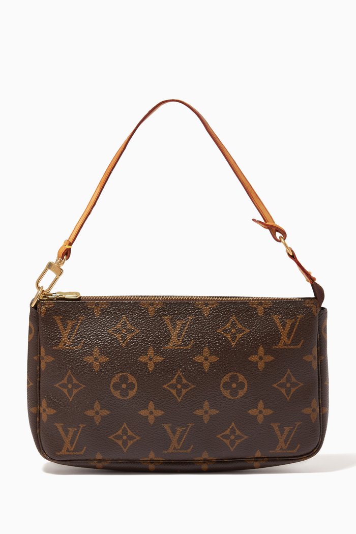 

Pochette in Monogram Canvas, Brown