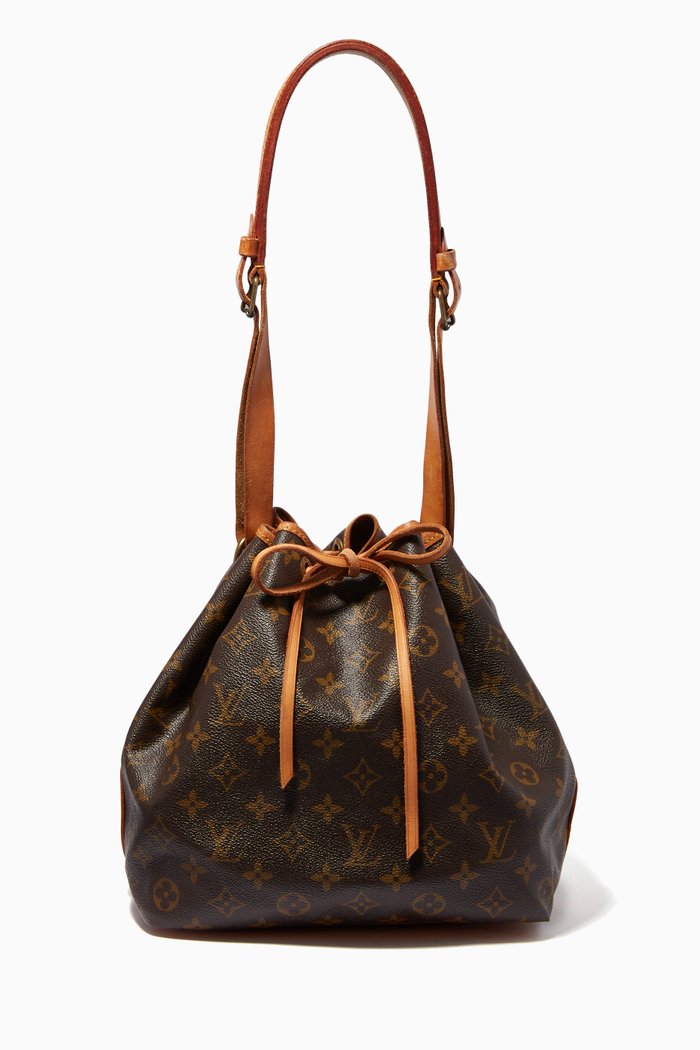 

Petit Noé Bucket Bag in Monogram Canvas, Brown
