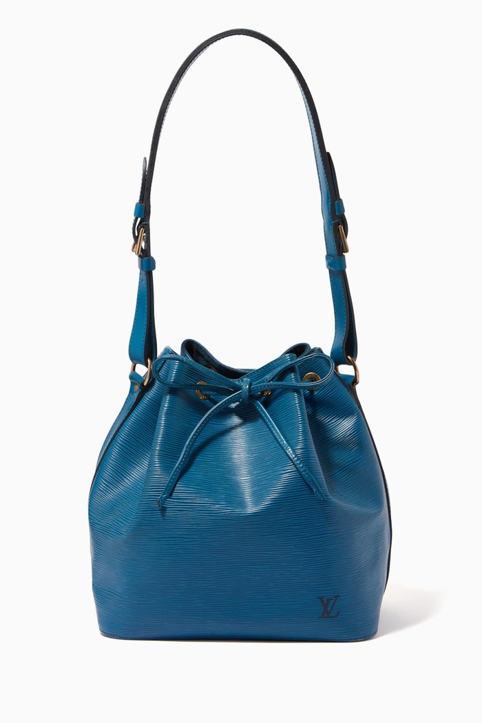 

Petit Noé Bucket Bag in Epi Leather, Blue