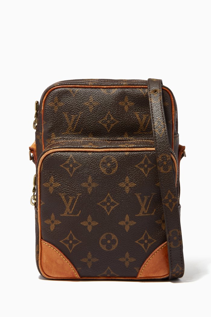 

Amazone Crossbody Bag in Monogram Canvas, Brown