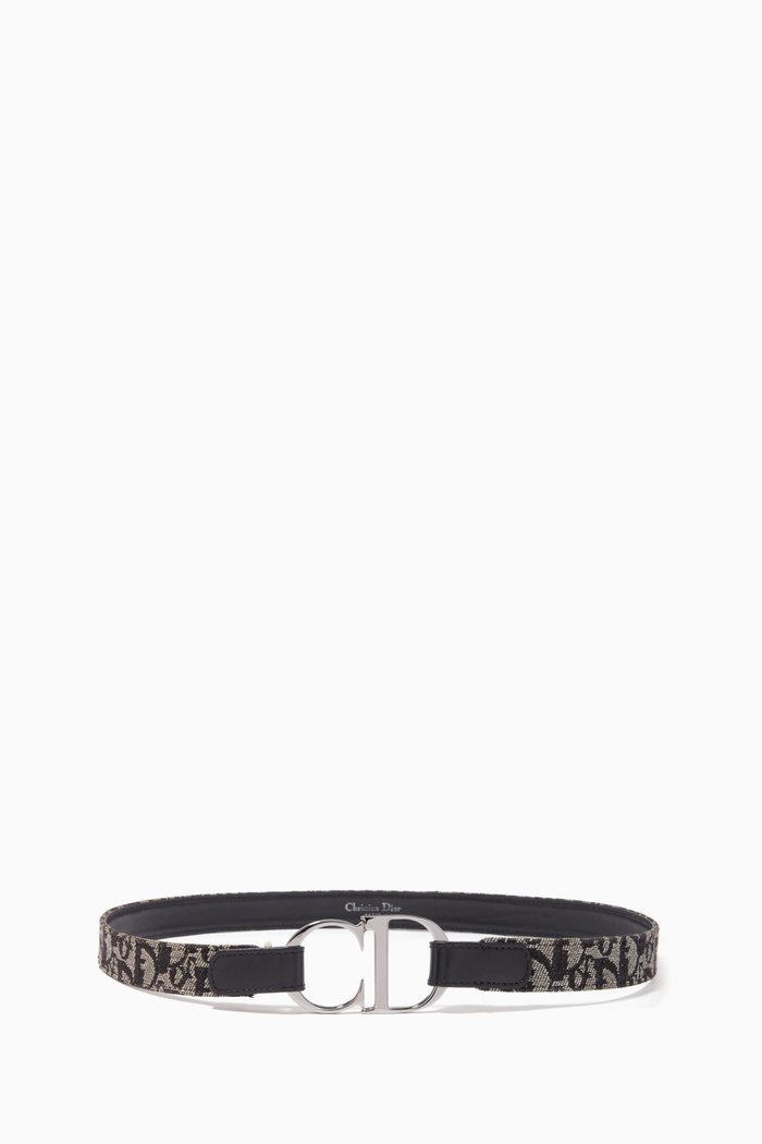

Logo Belt in Trotter Canvas, Black