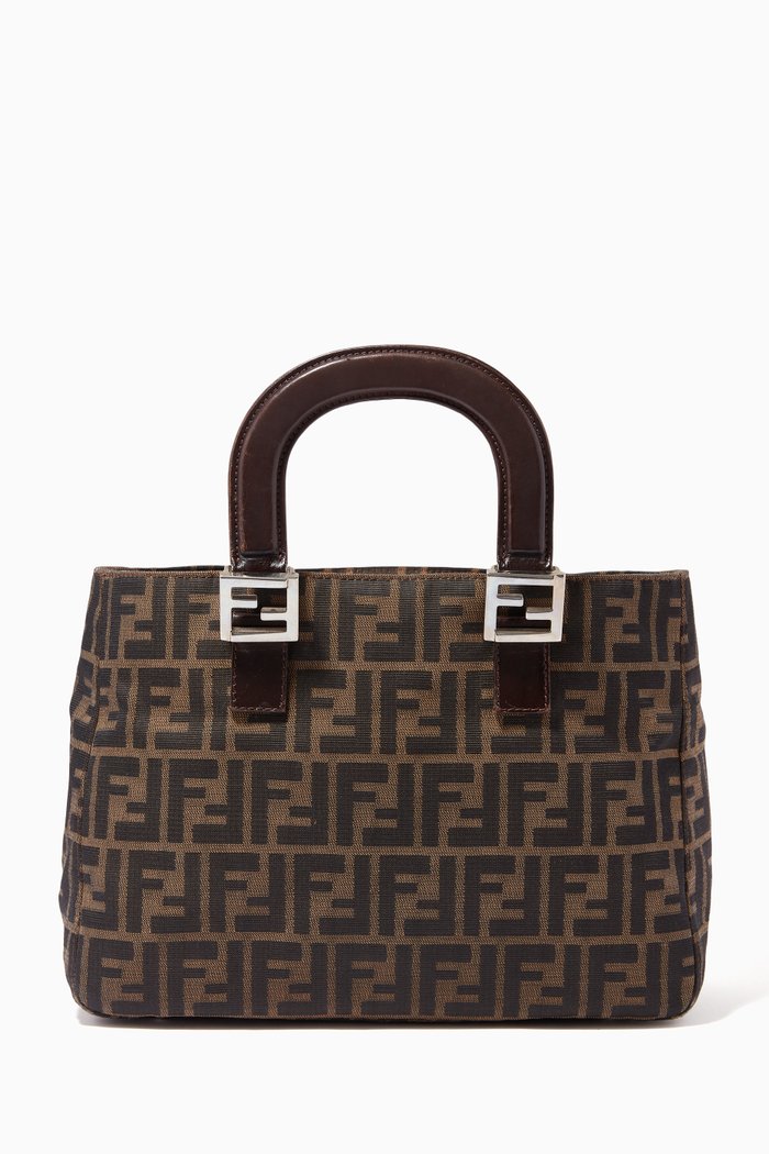 

Handbag in Zucca Canvas, Brown