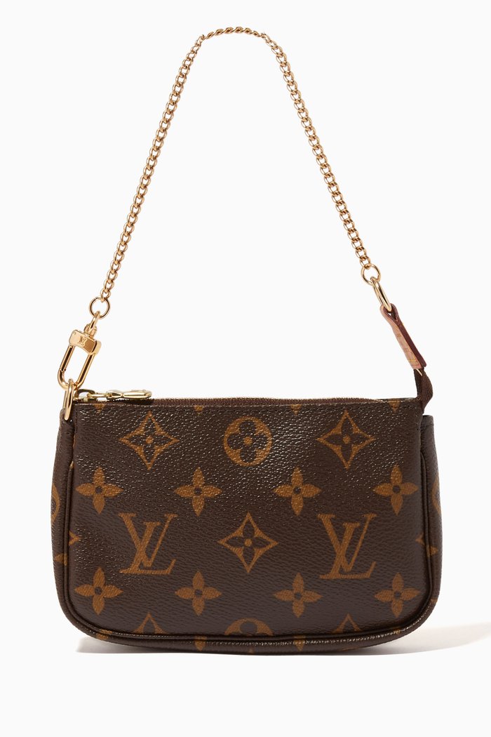 

Mini Pochette in Monogram Canvas, Brown