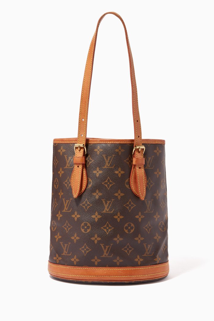 

Bucket PM Bag in Monogram Canvas, Brown
