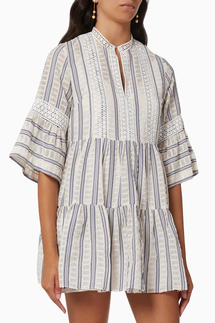 

Stephanie Flared Dress, Blue