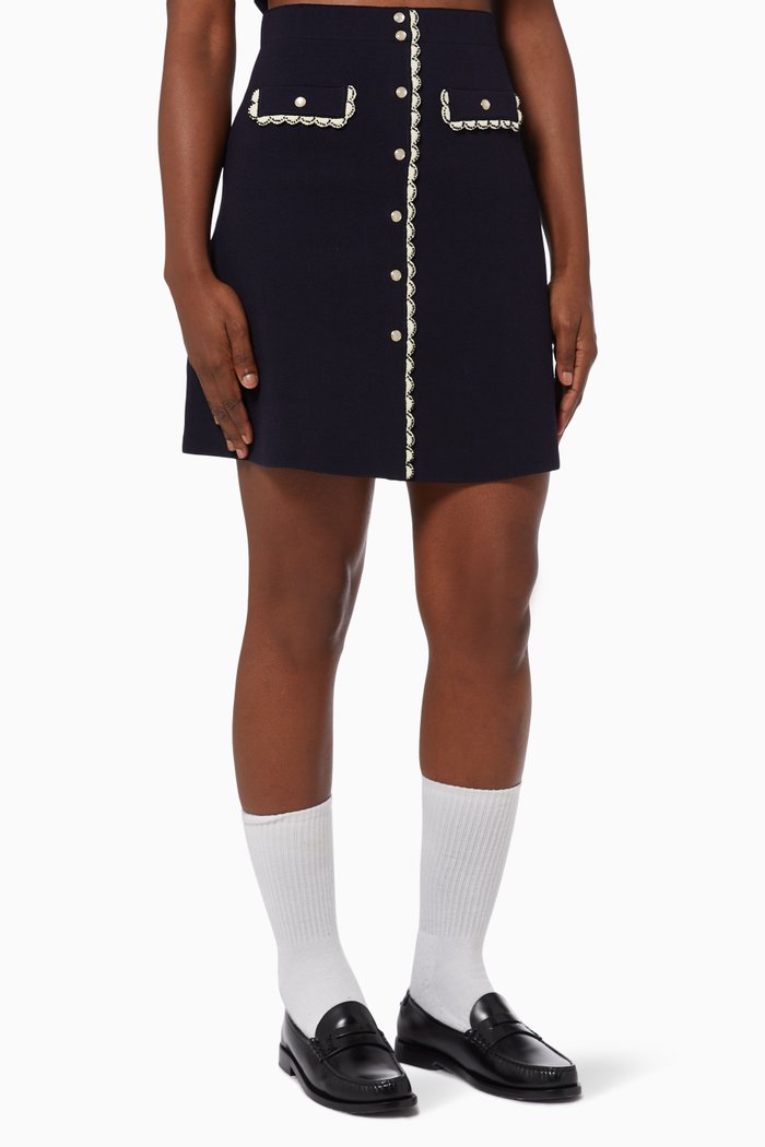 

Beverly A-line Skirt, Blue
