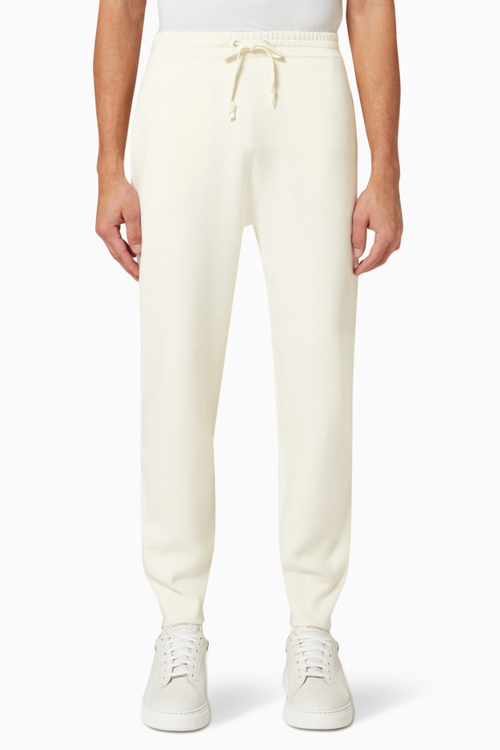 

Knit Jogging Pants in Eco-responsible Viscose, Neutral
