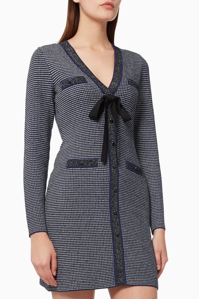 

Sachou Dress in Tweed, Blue