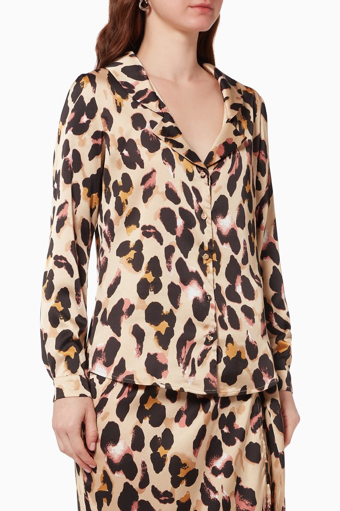 

Leopard Chester Shirt, Brown