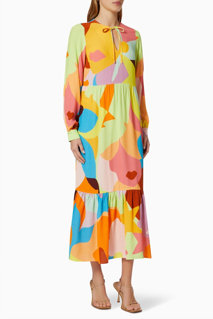 

Faces Neha Dress in Viscose, Multicolour