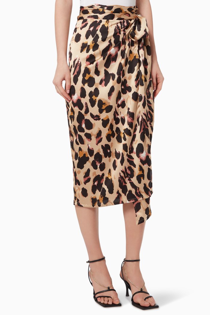 

Leopard Jaspre Skirt, Brown