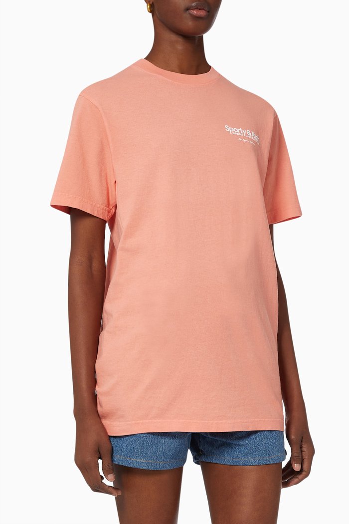 

Club T-shirt in Cotton Jersey, Pink