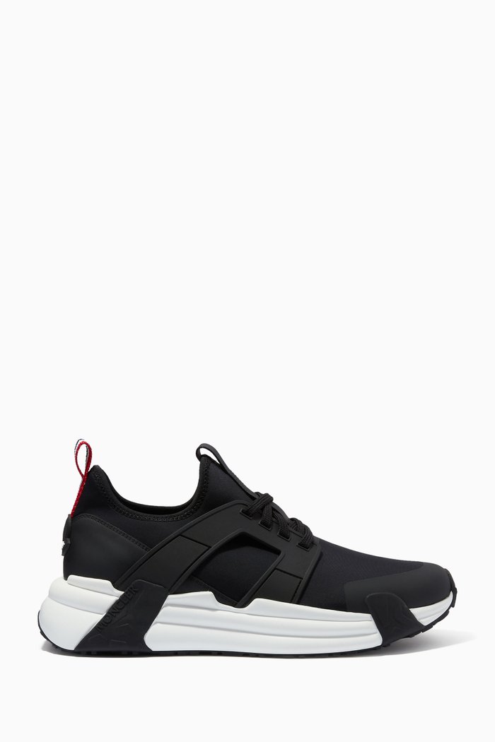 

Lunarove Trainers in Neoprene & Rubberized Leather, Black