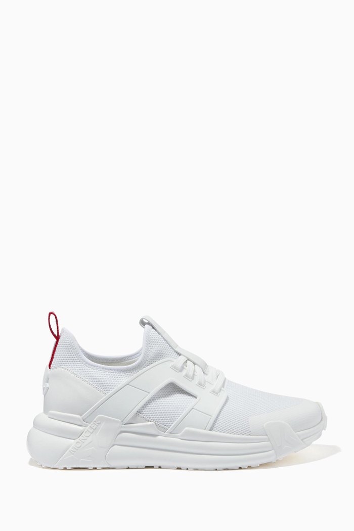 

Lunarove Trainers in Mesh & Rubberized Leather, White