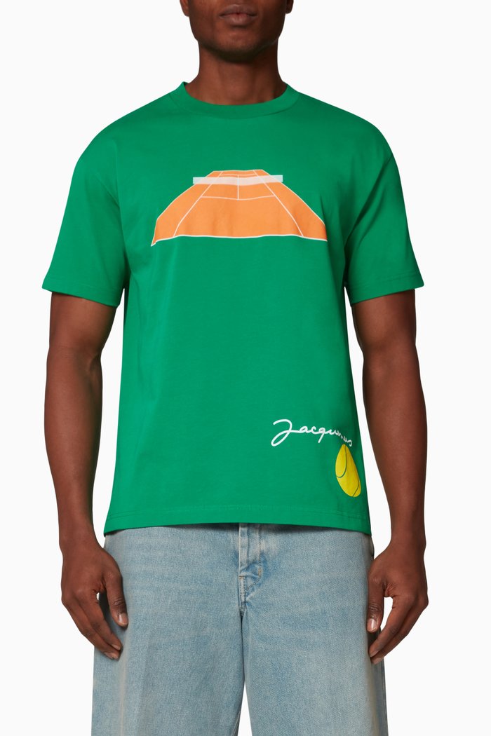 

Le T-shirt Tennis in Cotton Jersey, Green