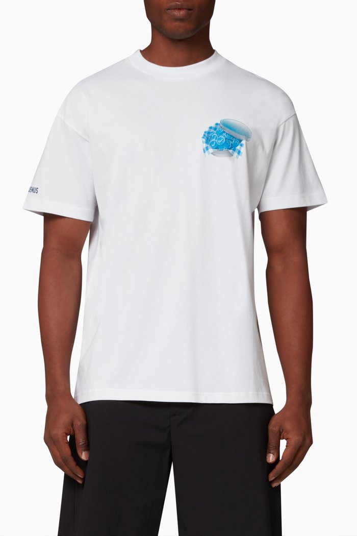 

Le T-shirt Bonbon in Cotton Jersey, White