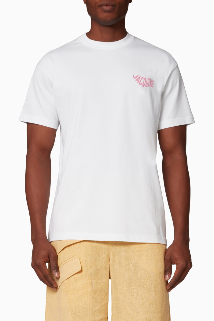 

Le T-shirt Vague in Cotton Jersey, White