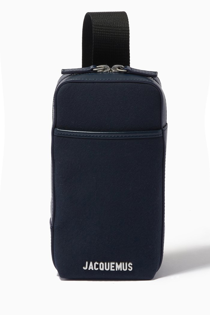 

Le Giardino Crossbody Pouch Bag in Nylon, Blue