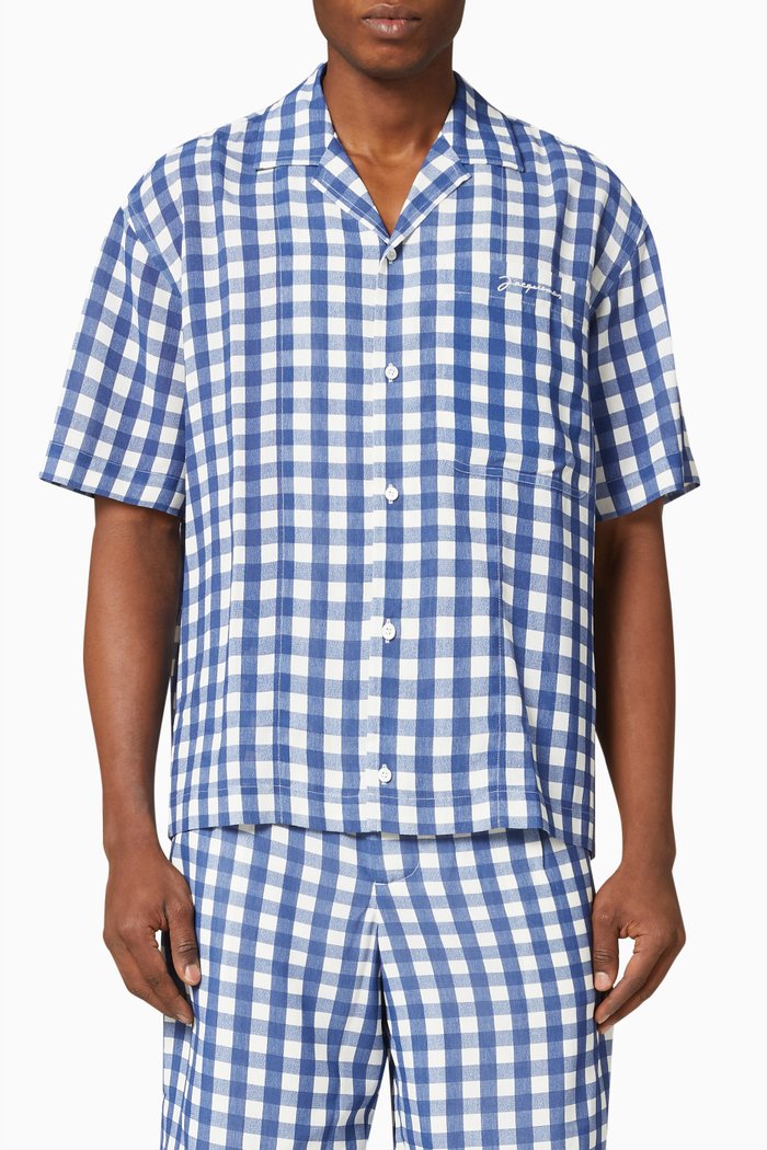 

La Chemise Melo Shirt in Viscose, Blue