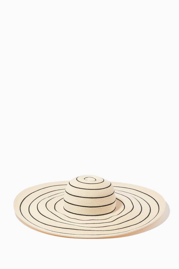 Sunny Sun Hat in Straw, White
