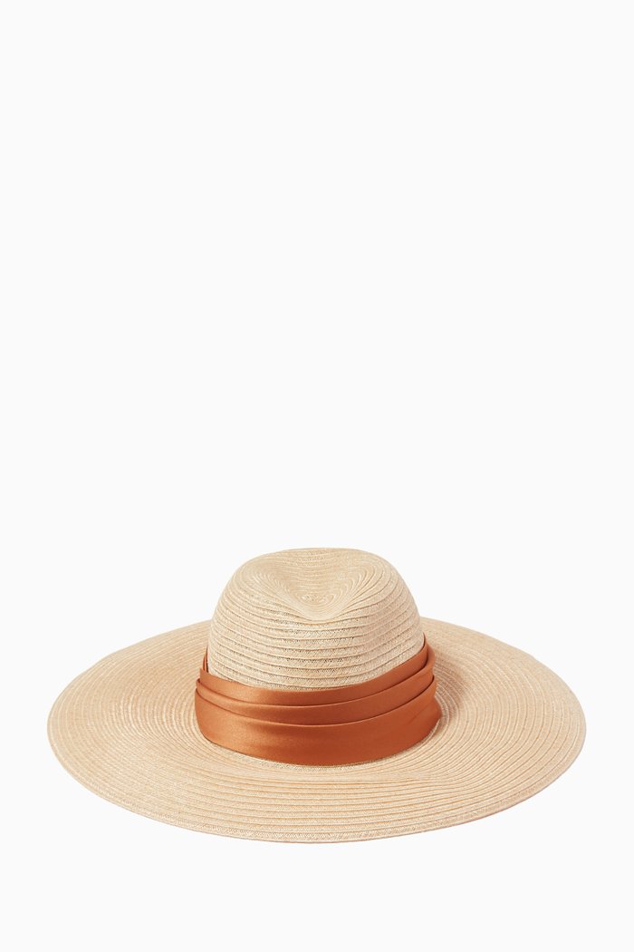 

Cassidy Hat with Scarf in Straw, Neutral
