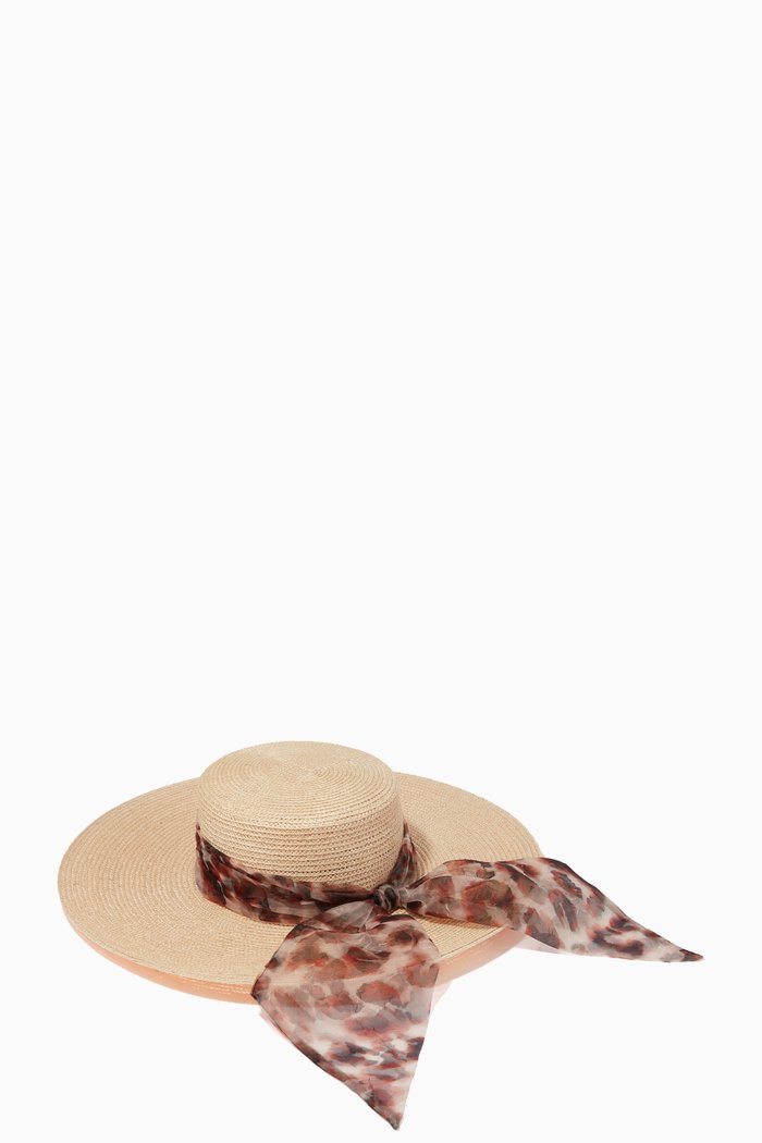 

Loulou Sun Hat in Straw, Neutral