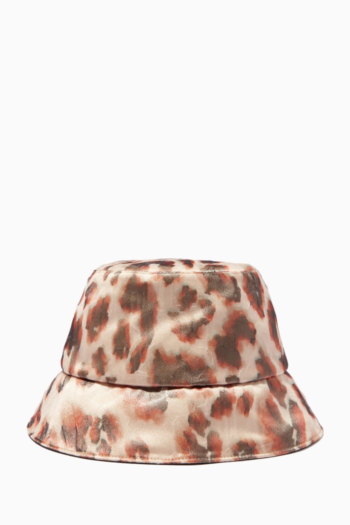 

Charlie Bucket Hat in Satin, Neutral