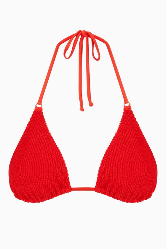 Always Fits Tiny Ties Bikini Top, Red