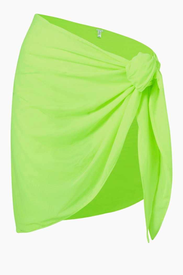 

Leg Daze Sarong in Stretch Nylon, Yellow
