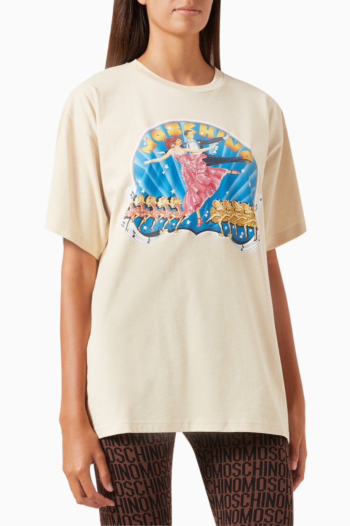 

Graphic T-shirt in Jersey, Neutral