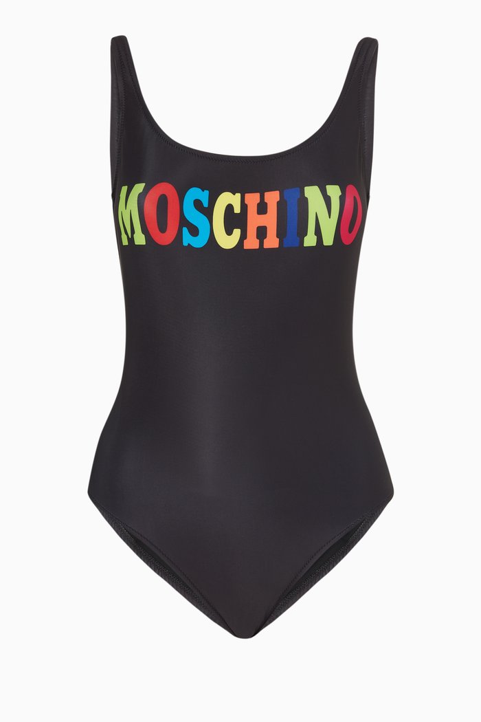 

Logo One Piece Swimsuit, Black