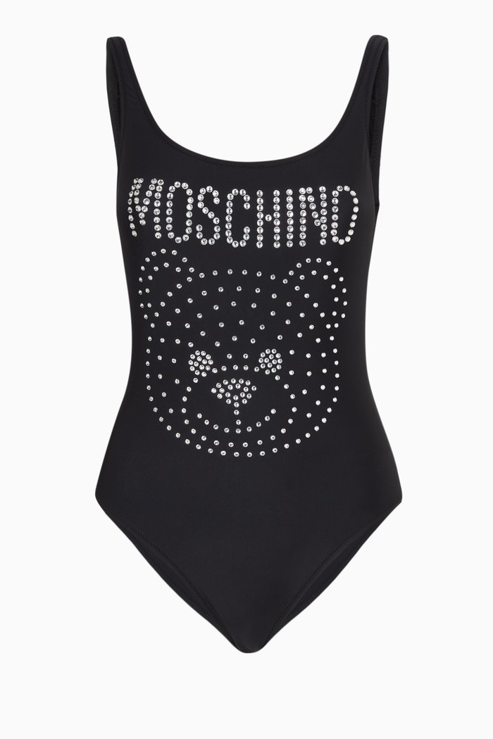 

Logo One Piece Swimsuit, Black