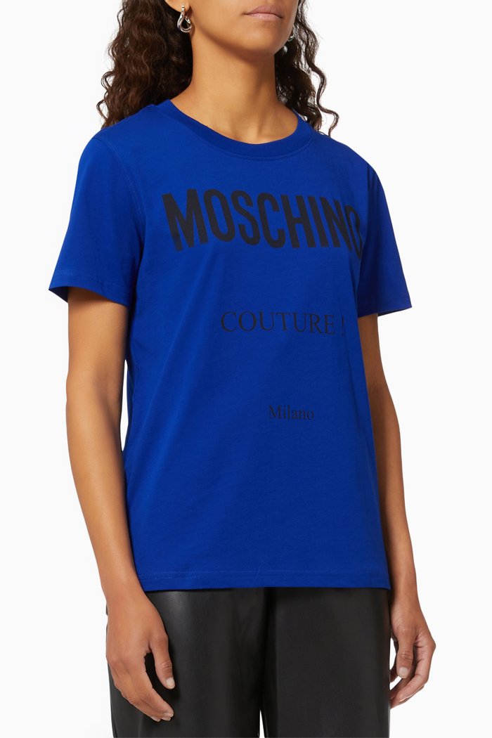 

Couture Logo T-shirt in Cotton, Blue