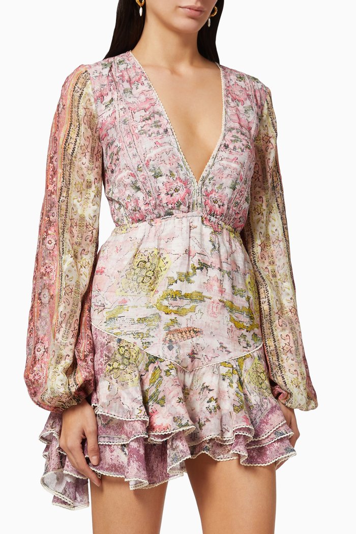 

Maya Frill Mini Dress, Green