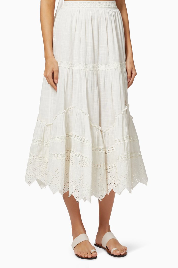 

Ruby Tiered Skirt, Neutral
