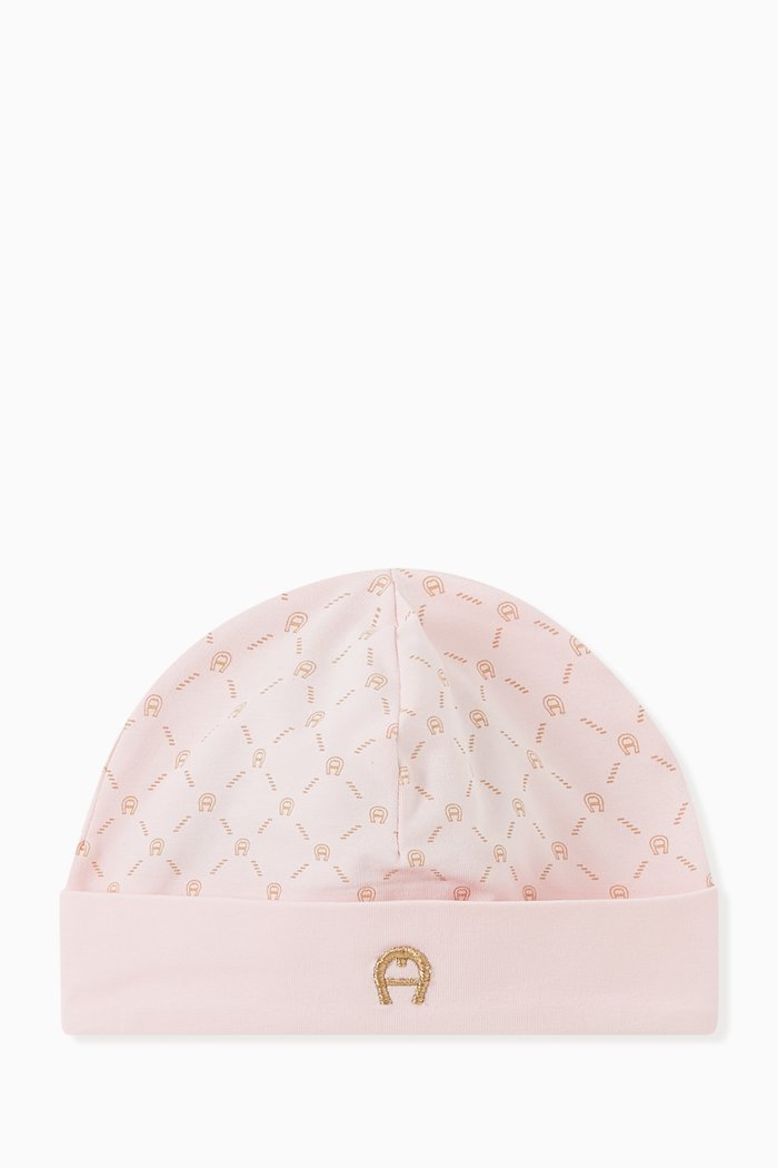 

Logo Hat in Cotton, Pink