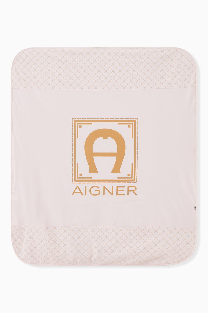 

Logo Blanket in Cotton, Pink