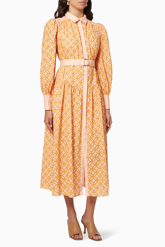 

Kingsley Dress in Cotton, Orange