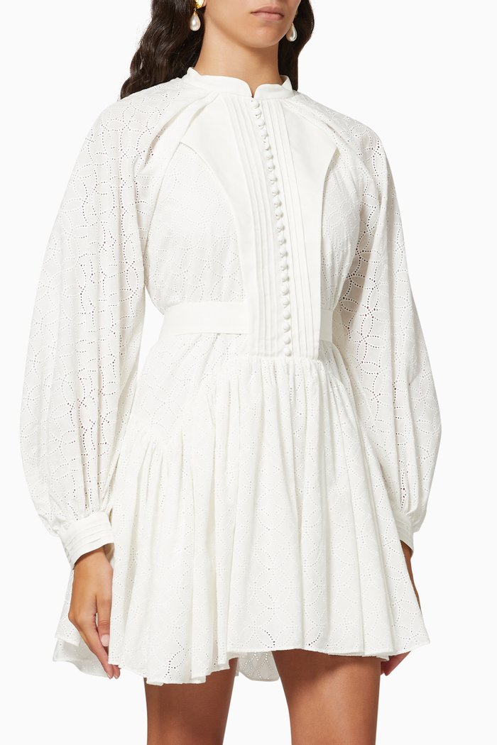 

Gibson Dress in Cotton, White