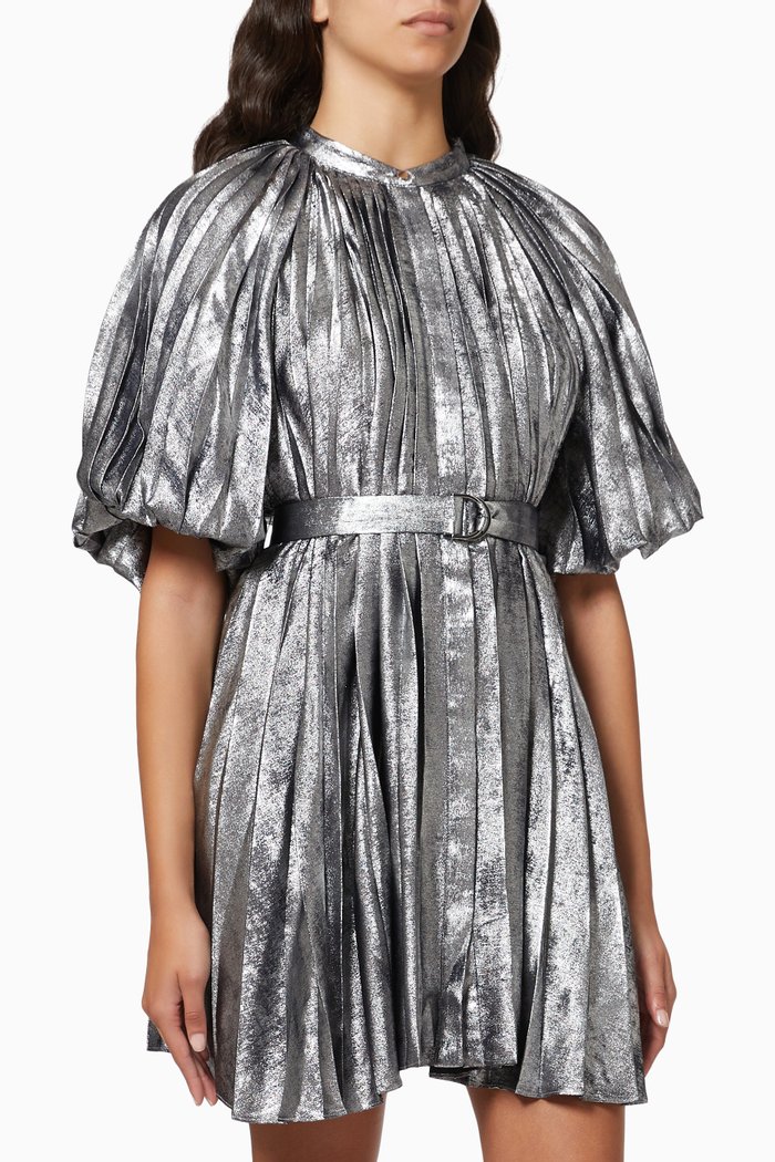 

Preston Pleated Dress, Grey